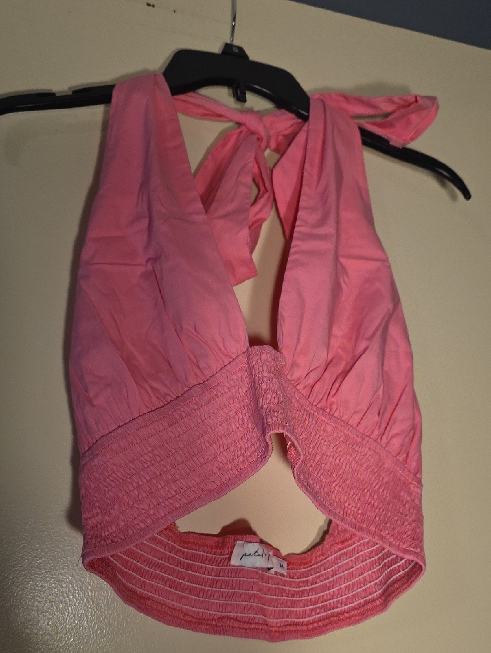 Nwot Petal & Pup Pink Halter Bandeau Top
